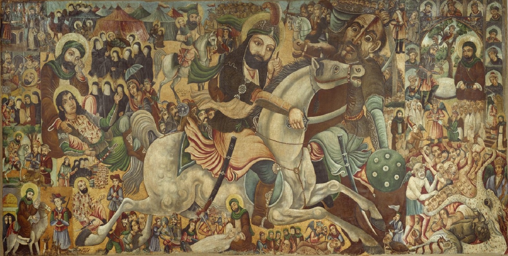 <strong>Battle of Karbala</strong> by Abbas Al-Musavi (Brooklyn Museum)